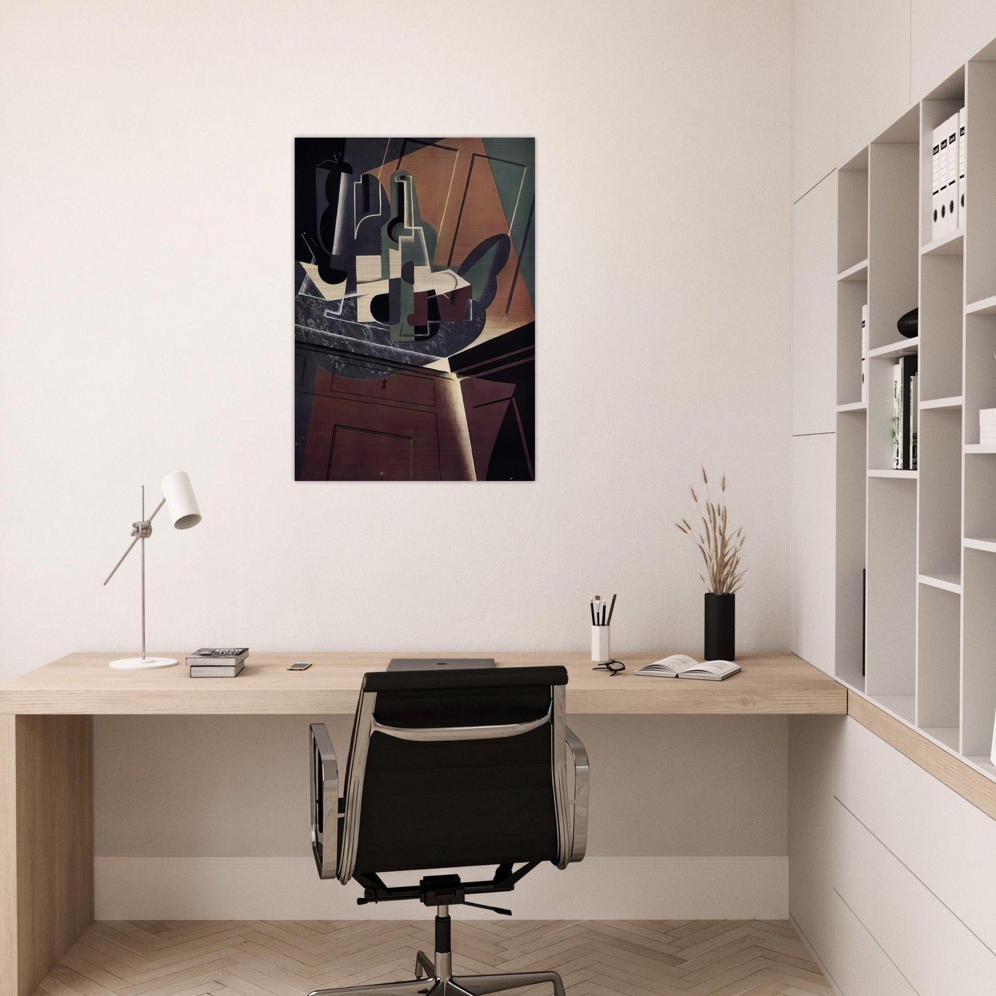 THE SIDEBOARD 1917 - Juan Gris Brushed Aluminum Print - 70x100 cm / 28x40 inches | Juan Gris Aluminum Print | Juan Gris Prints