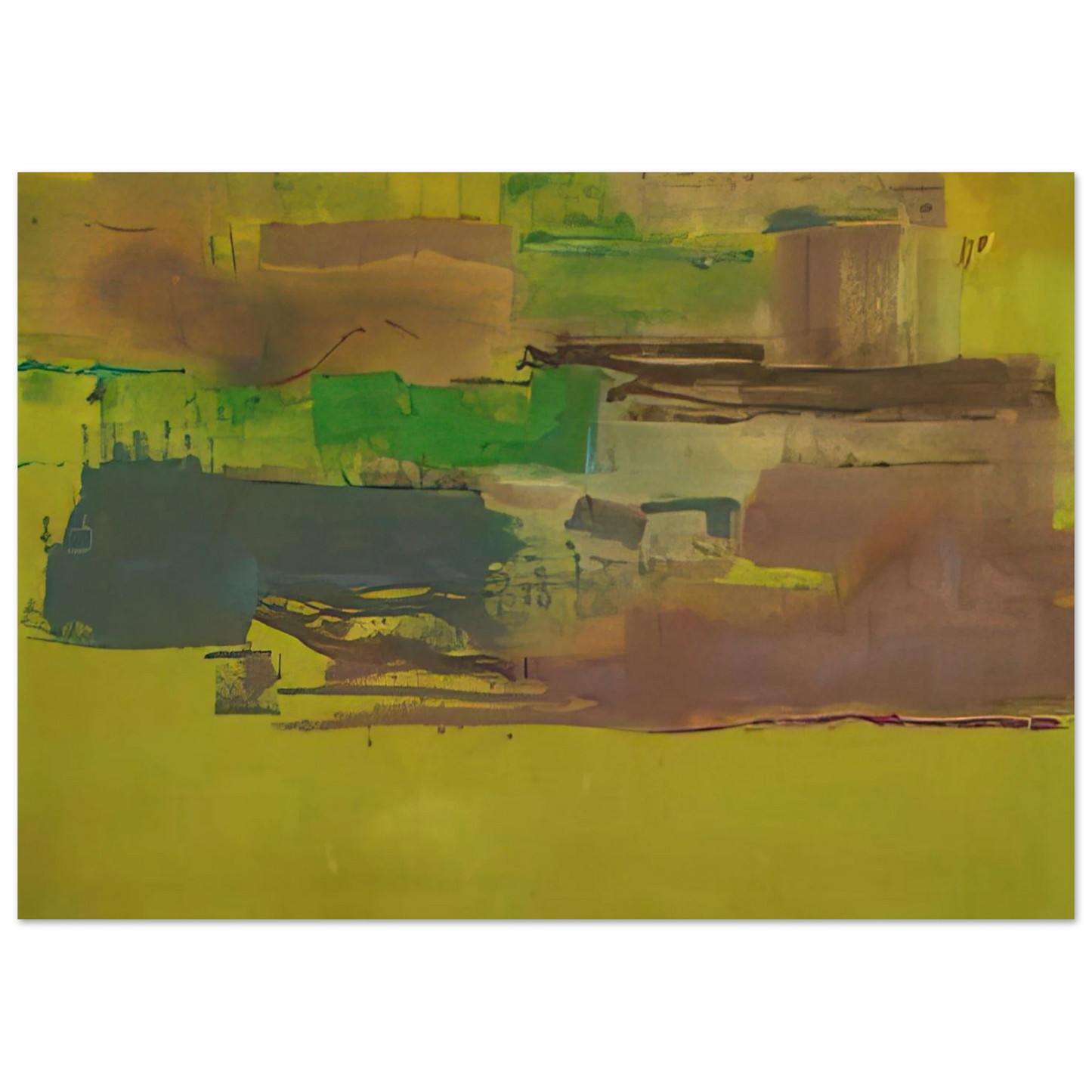 Helen Frankenthaler - August Deep - 1978 Wall art - 45x60 cm / 18x24 inches - Fine Art Poster-canvas - -