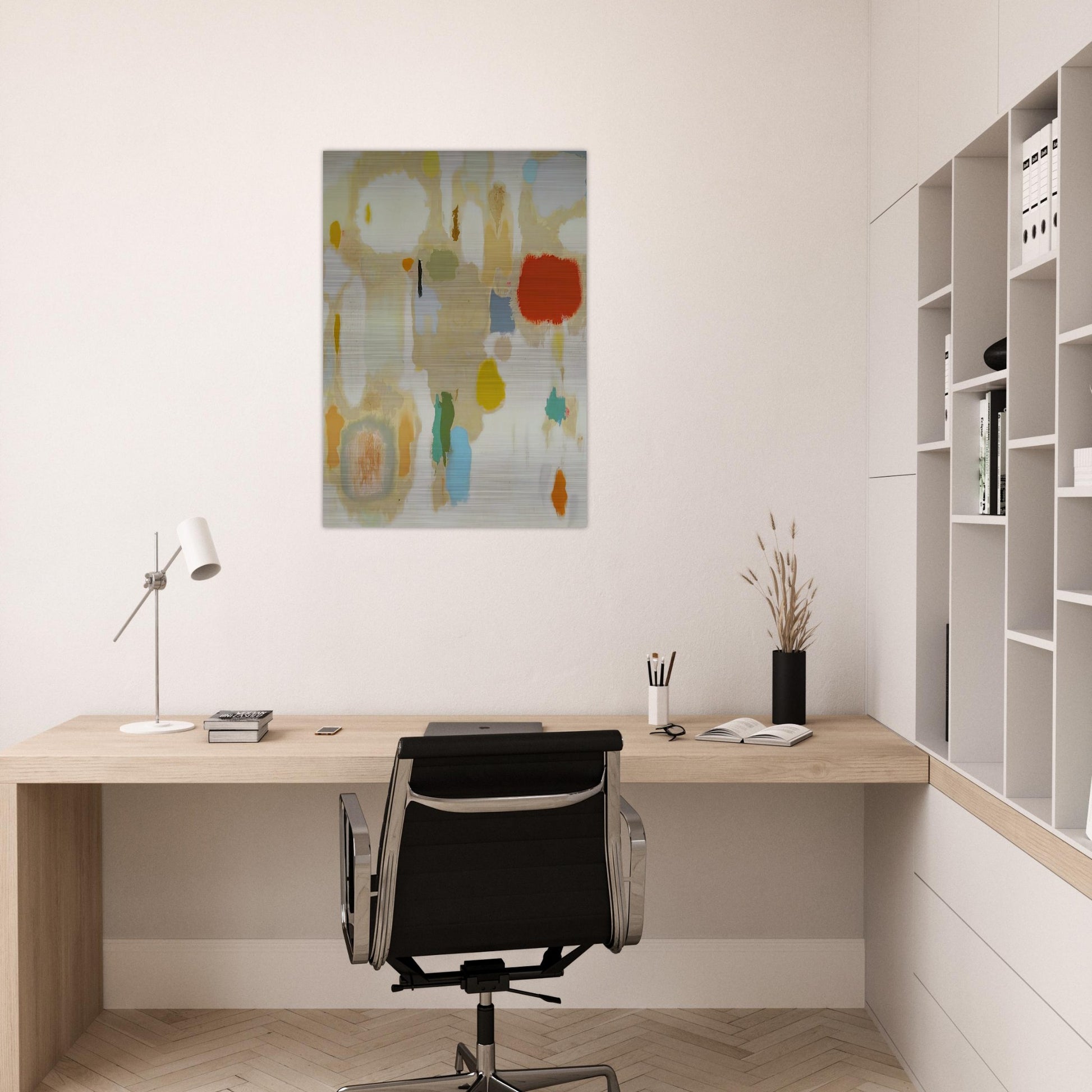 Contemplations on Geraniums - 1952 - John Ferren Brushed Aluminum Print - 70x100 cm / 28x40 inches | John Ferren Aluminum Print | John Ferren Prints