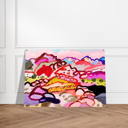 Paysage en Castille - 1973 - Charles Lapicque Acrylic Print - 70x100 cm / 28x40″ inches