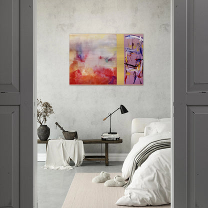 Ancient Jerusalem - 1992 - Ronnie Landfield Brushed Aluminum Print - 70x100 cm / 28x40 inches | Ronnie Landfield Aluminum Print | Ronnie Landfield Prints