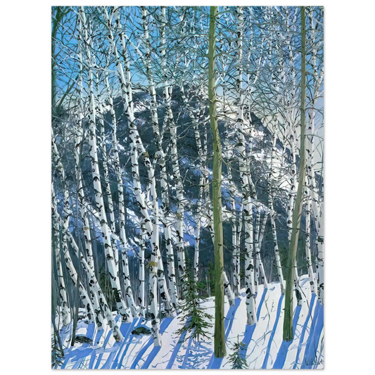 Neil Welliver - Birches - 2005  75x100 cm / 30x40inches Fine Art Poster