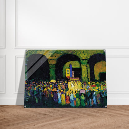 THE LUDWIGSKIRCHE IN MUNICH 1908 - Wassily Kandinsky Acrylic Print - 70x100 cm / 28x40″ inches | Wassily Kandinsky Wall Art | Wassily Kandinsky Prints