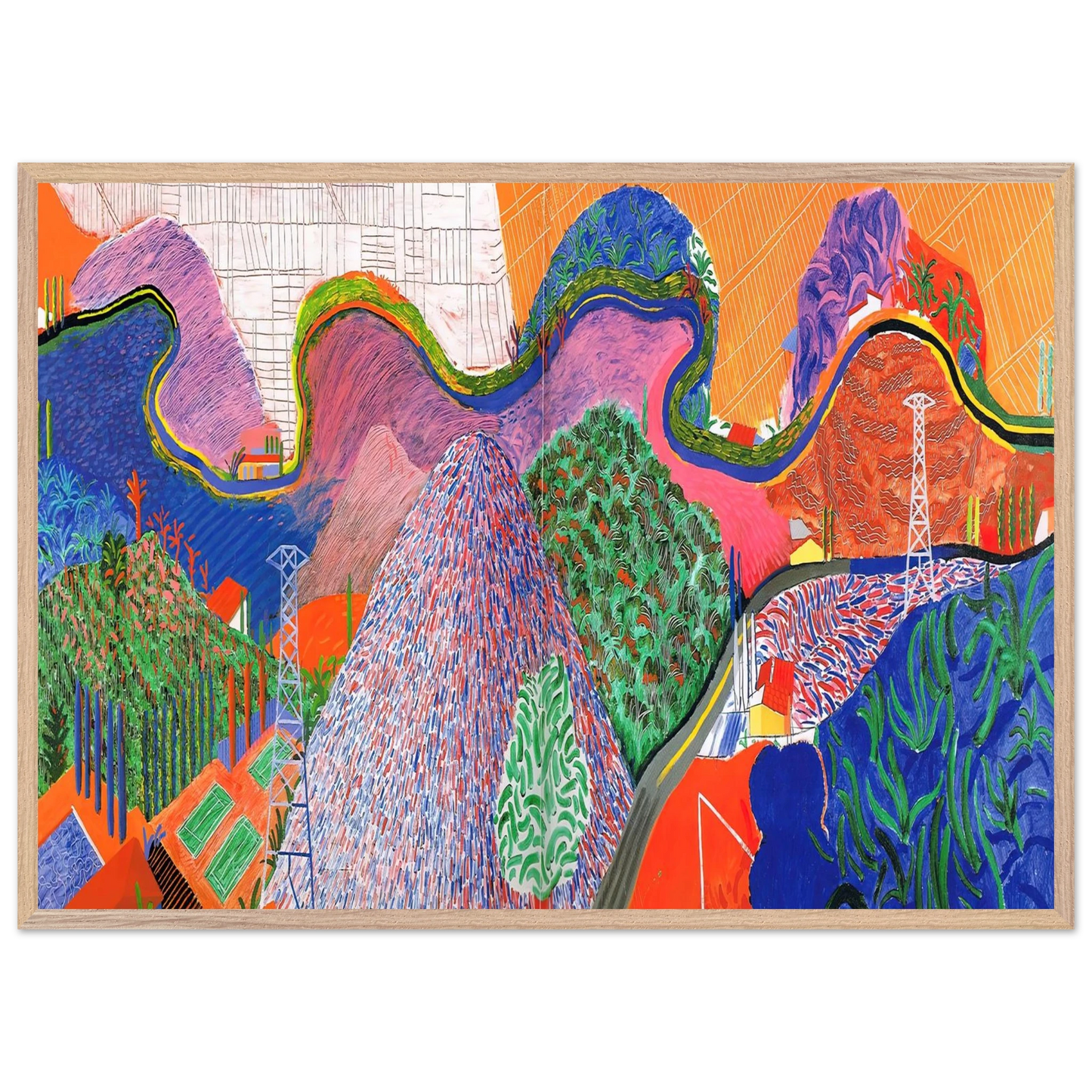 David Hockney - David Hockney Wall art - 30x45 cm / 12x18 inches - Fine Art Poster-canvas - -