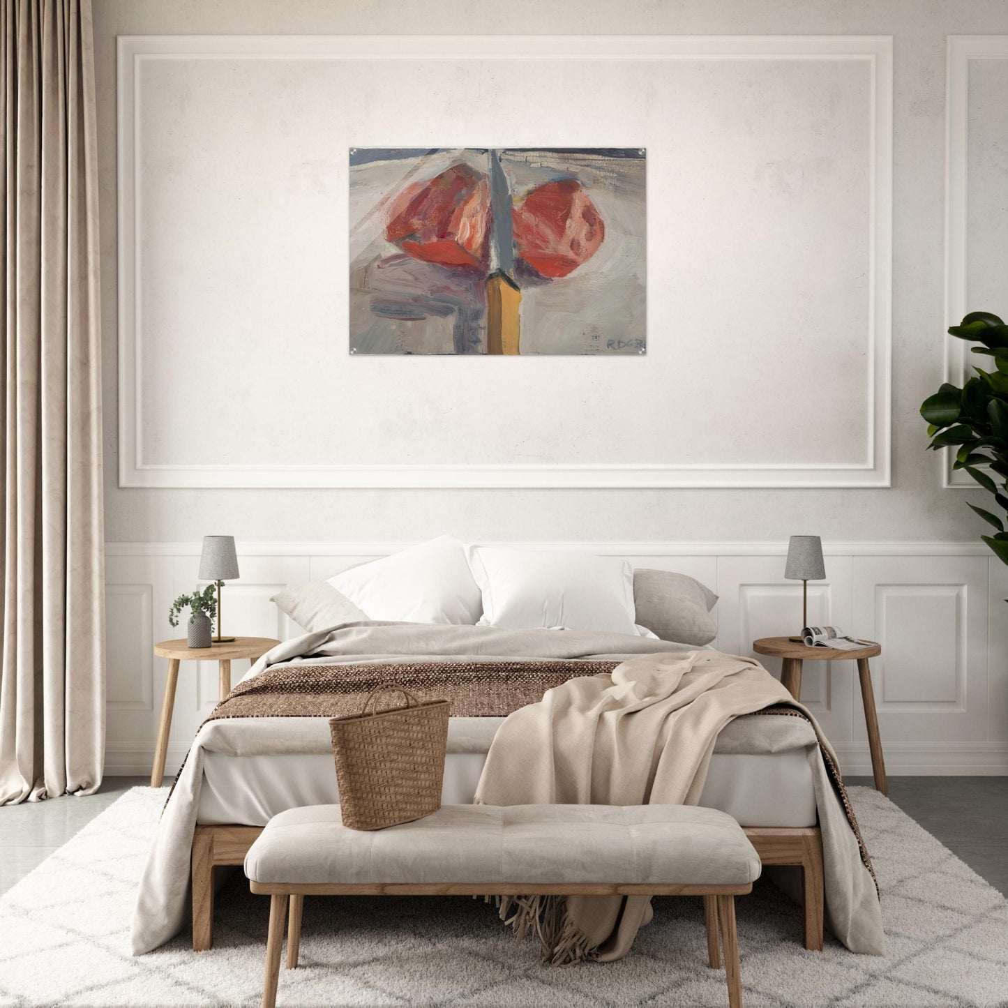 Tomato and Knife - Richard Diebenkorn Acrylic Print - 70x100 cm / 28x40″ inches