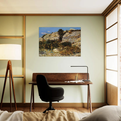 Lyman's Ledge, Appledore - Childe Hassam Brushed Aluminum Print - 70x100 cm / 28x40 inches | Childe Hassam Aluminum Print | Childe Hassam Prints