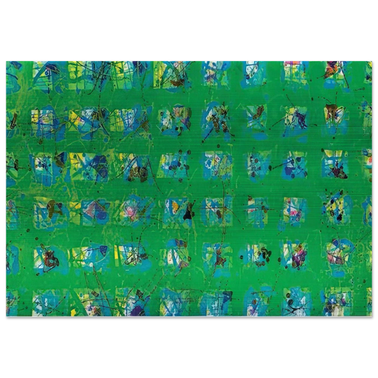 La Primavera - Sam Francis Brushed Aluminum Print - 70x100 cm / 28x40 inches | Sam Francis Aluminum Print | Sam Francis Prints