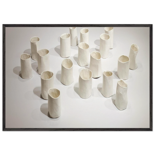 REPETITION NINETEEN I 1967 - Eva Hesse 70x100 cm / 28x40 inches Framed Art Print – Black Wooden Frame