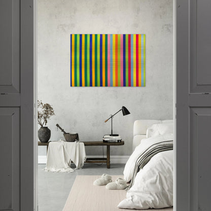 Solar Skin - 1964 - Gene Davis Brushed Aluminum Print - 70x100 cm / 28x40 inches | Gene Davis Aluminum Print | Gene Davis Prints