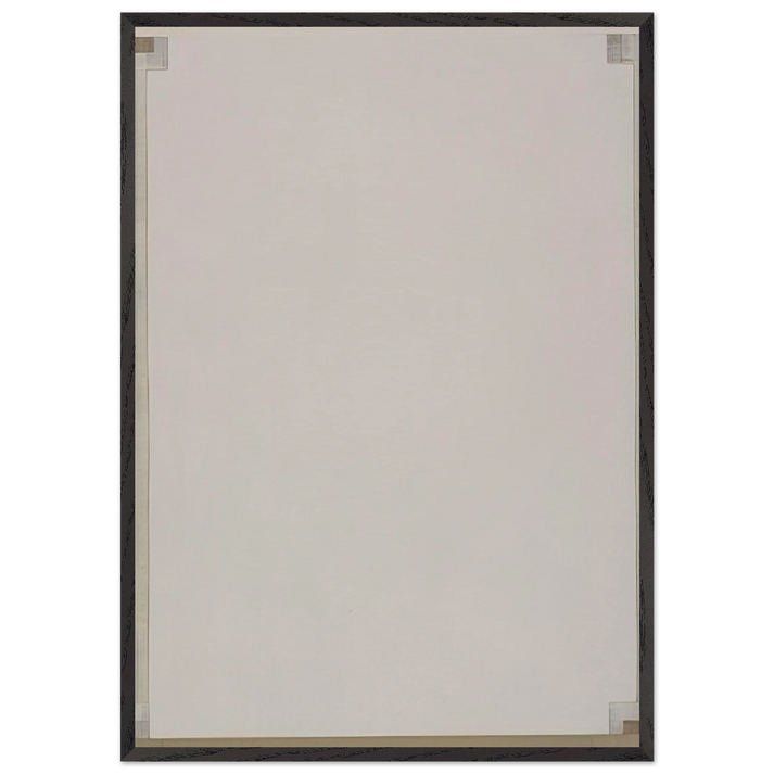 Record - 1983 - Robert Ryman 70x100 cm / 28x40 inches Framed Art Print – Black Wooden Frame
