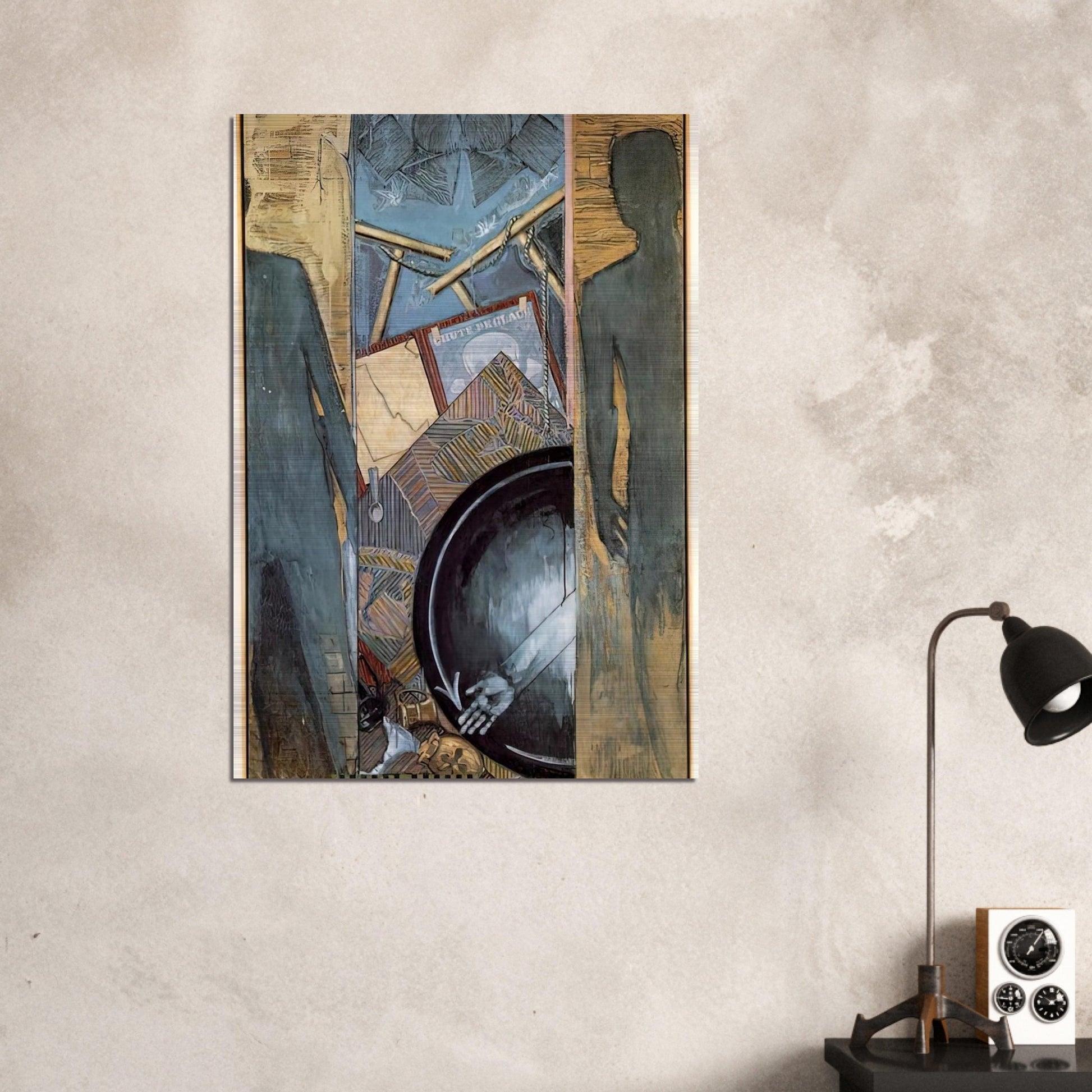 FALL - Jasper Johns Brushed Aluminum Print - 70x100 cm / 28x40 inches | Jasper Johns Aluminum Print | Jasper Johns Prints