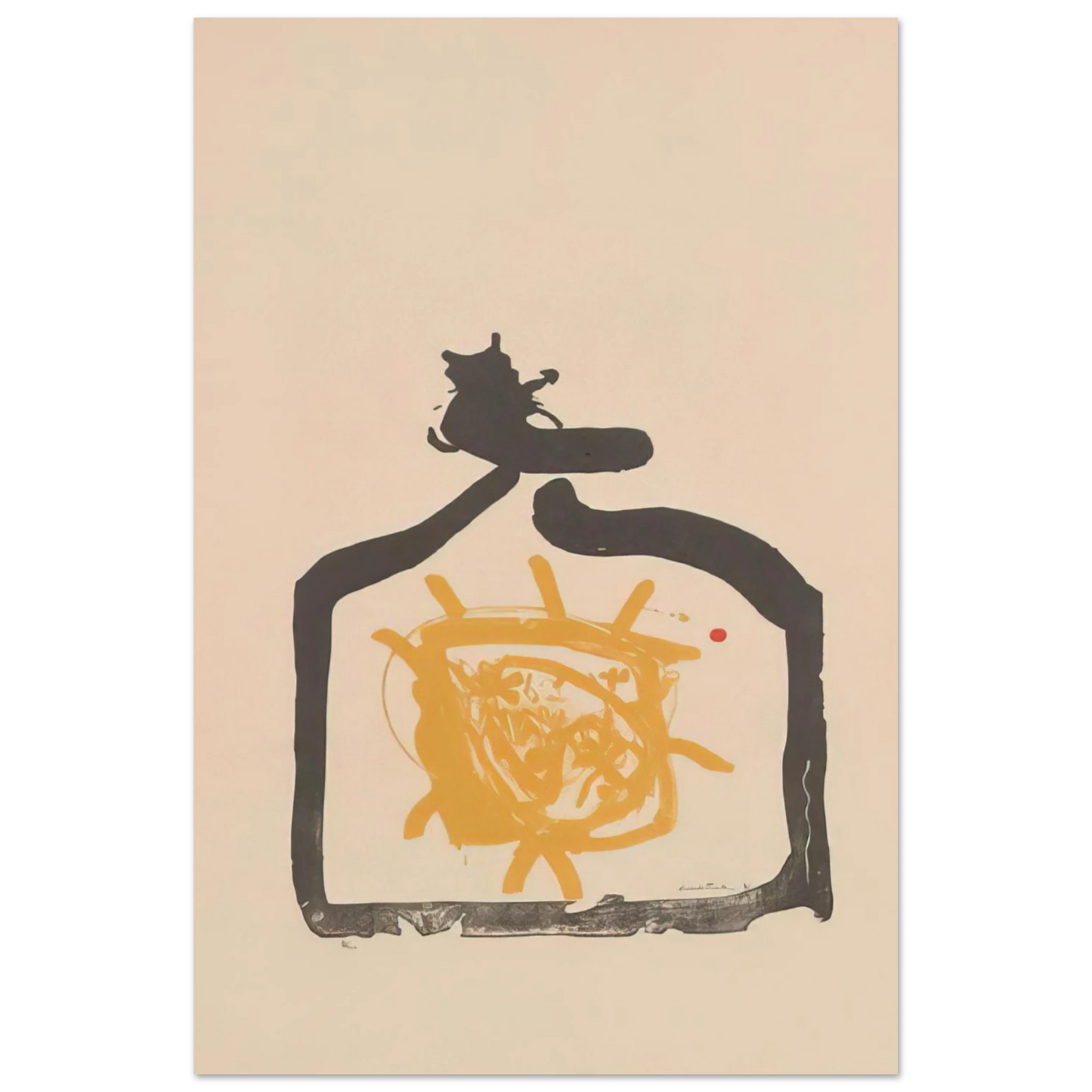 Helen Frankenthaler - May 26th Backwards - 1961 Wall art - A3 (29.7 x 42  cm) - Premium Wooden Framed Poster With Fine Art Paper-canvas - Black frame