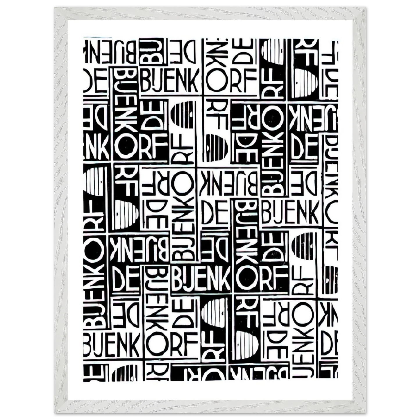 MC Escher - ESCHER (18) Wall Art - 60x80 cm / 24x32 inches - Premium Wooden Framed Poster With Fine Art Paper-canvas - Black frame