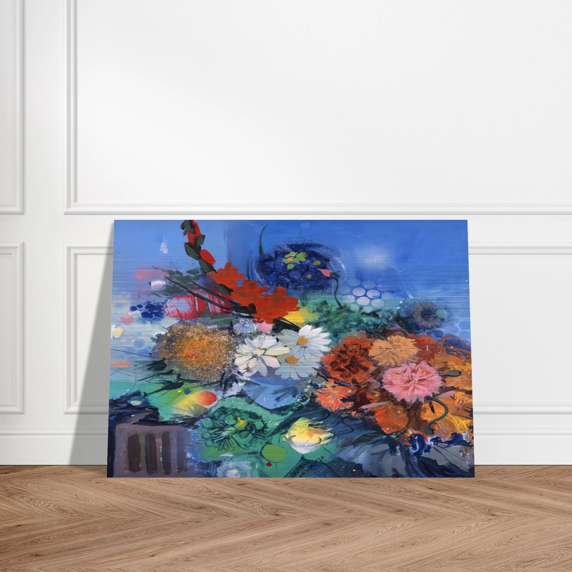 Flowers No. 2 - 1974 - Gebre Kristos Desta Brushed Aluminum Print - 70x100 cm / 28x40 inches | Gebre Kristos Desta Aluminum Print | Gebre Kristos Desta Prints