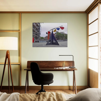 HORIZONTAL 1974 - Alexander Calder Brushed Aluminum Print - 70x100 cm / 28x40 inches | Alexander Calder Aluminum Print | Alexander Calder Prints