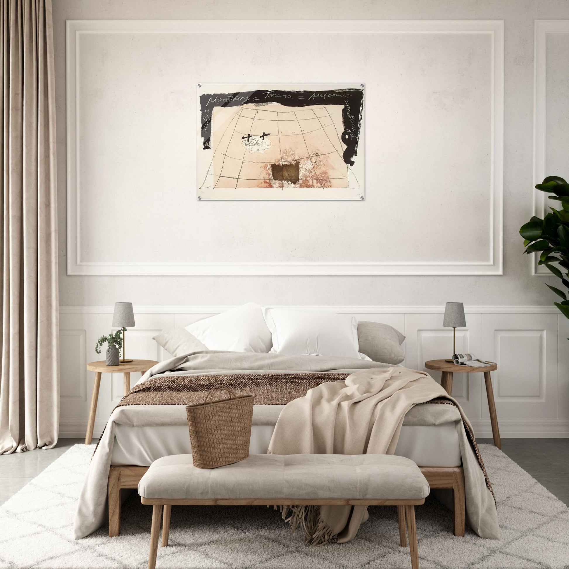 CARTOGRAPHY 1976 - Antoni Tapies Acrylic Print - 70x100 cm / 28x40″ inches | Antoni Tapies Wall Art | Antoni Tapies Prints