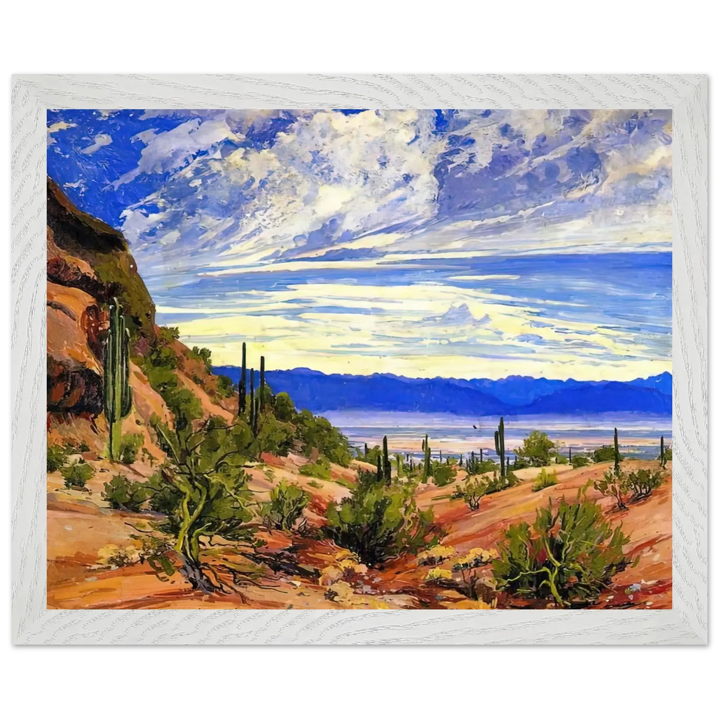 Maynard Dixon - WASHOE WICKIUP 1919 Wall art - A2 (42 x 59.4  cm) - Premium Wooden Framed Poster With Fine Art Paper - Black frame