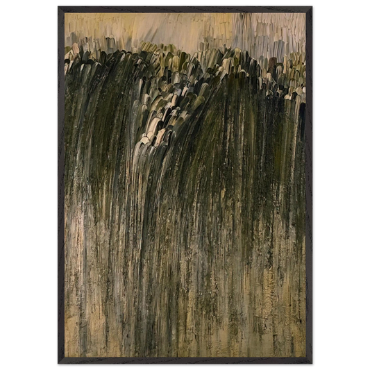 Jay DeFeoBIGOrigin - Jay DeFeo 70x100 cm / 28x40 inches Framed Art Print – Black Wooden Frame