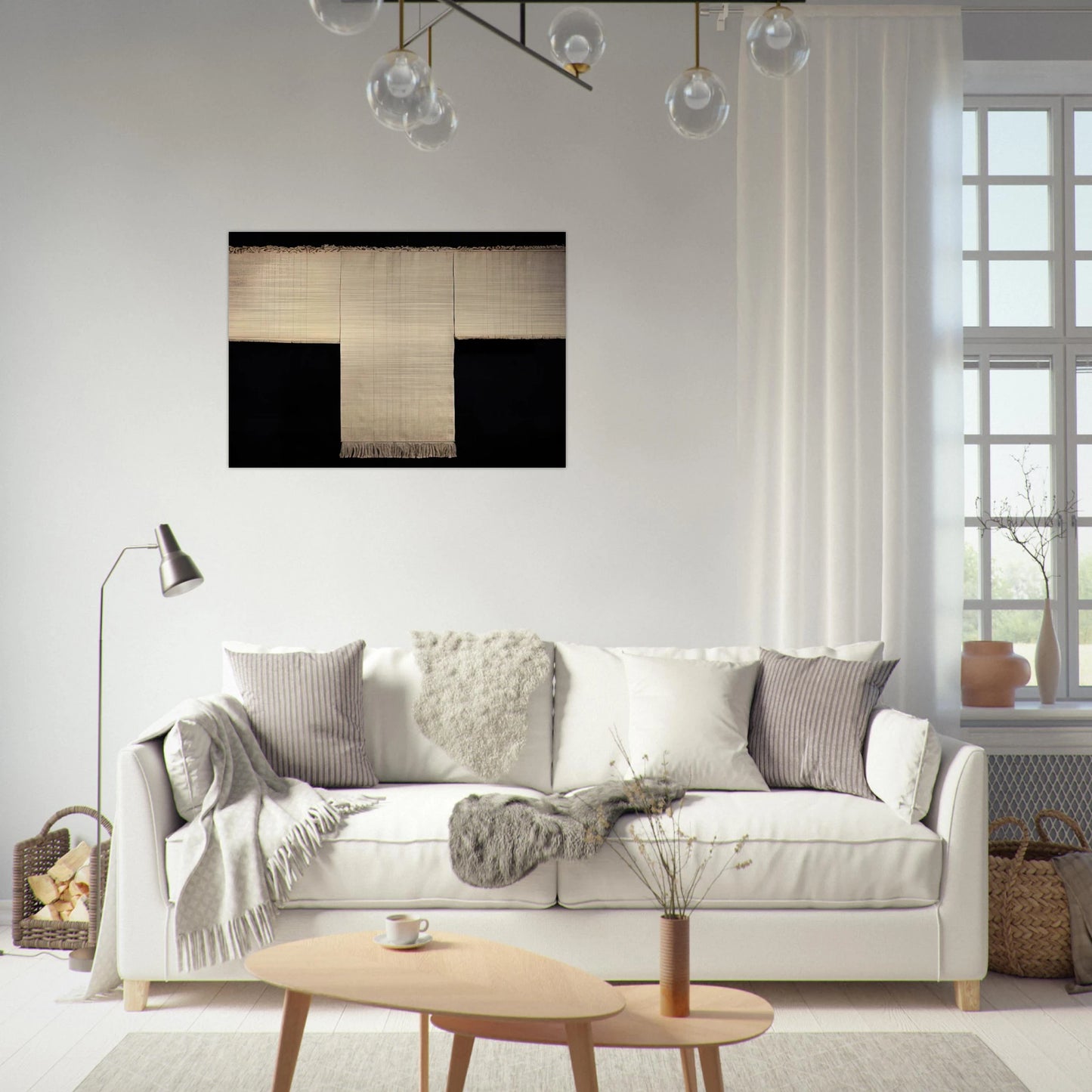 TAU 1974 - Lenore Tawney Brushed Aluminum Print - 70x100 cm / 28x40 inches | Lenore Tawney Aluminum Print | Lenore Tawney Prints