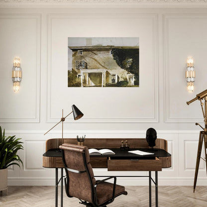THE HATTON HOUSE 1967 - Andrew Wyeth Brushed Aluminum Print - 70x100 cm / 28x40 inches | Andrew Wyeth Aluminum Print | Andrew Wyeth Prints