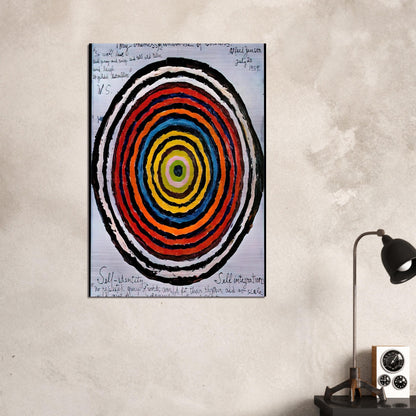 My Oneness, A Universe of Colours - 1957 - Alfred Jensen Brushed Aluminum Print - 70x100 cm / 28x40 inches | Alfred Jensen Aluminum Print | Alfred Jensen Prints