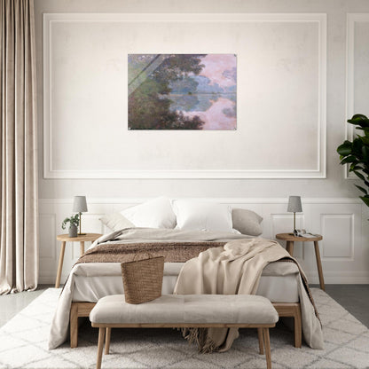 Morning on the Seine, near Giverny - claude monet Acrylic Print - 70x100 cm / 28x40″ inches