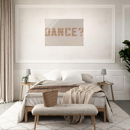 DANCE 1973 - Edward Ruscha Acrylic Print - 70x100 cm / 28x40″ inches | Edward Ruscha Wall Art | Edward Ruscha Prints