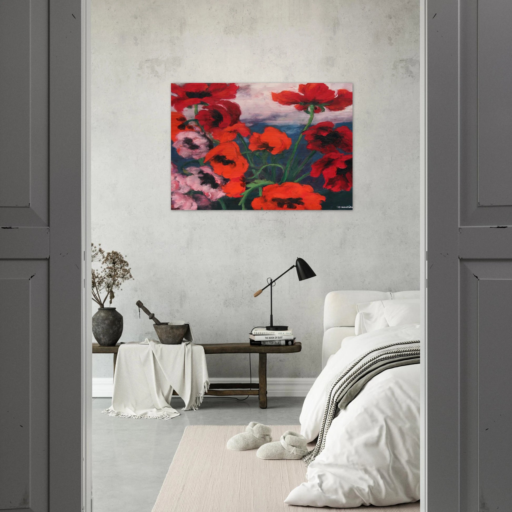 Large Poppies - Emil Nolde Brushed Aluminum Print - 70x100 cm / 28x40 inches | Emil Nolde Aluminum Print | Emil Nolde Prints