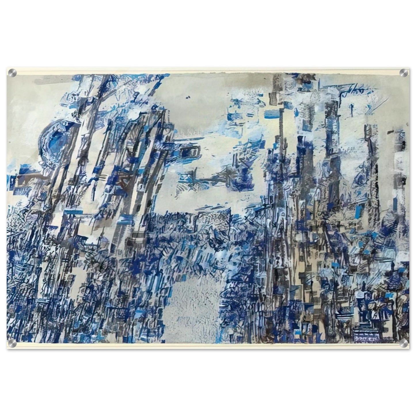 L'invasion - Tachisme - Maria Helena Vieira da Silva Acrylic Print - 70x100 cm / 28x40″ inches