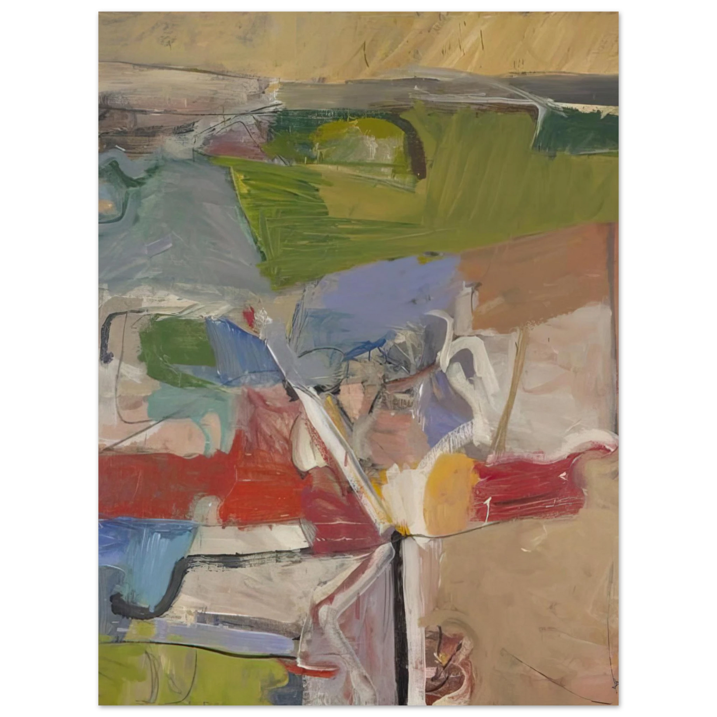 Richard Diebenkorn - Berkeley #23  75x100 cm / 30x40inches Fine Art Poster