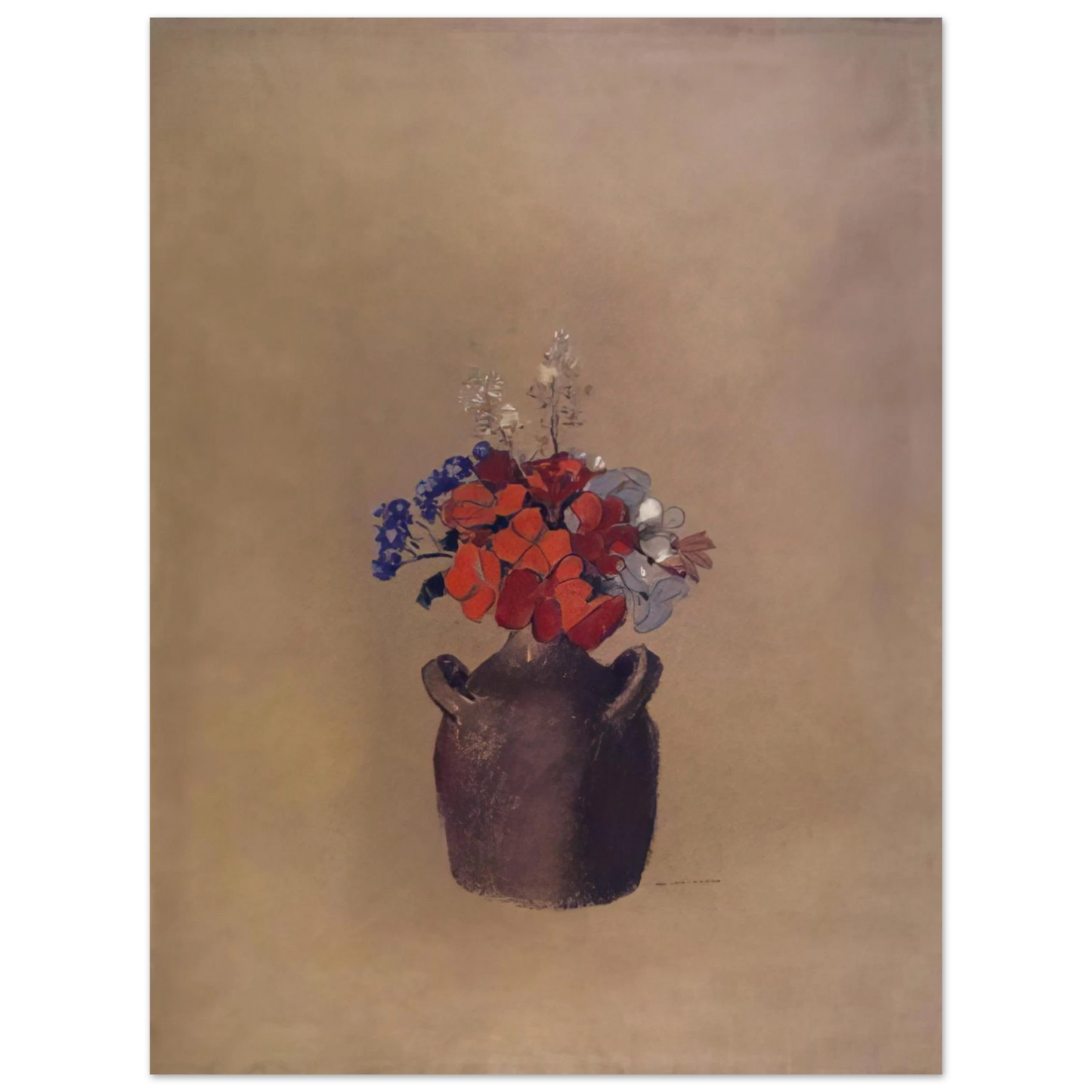 Odilon Redon - FLOWERS IN A VASE  75x100 cm / 30x40inches Fine Art Poster