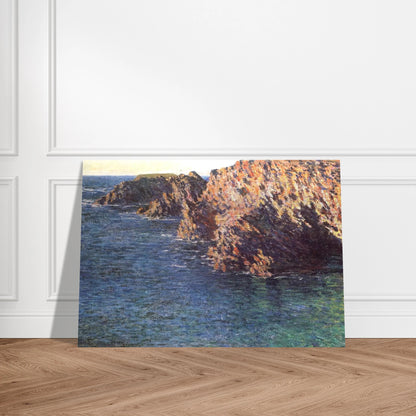 The Grotto of Port-Domois - claude monet Brushed Aluminum Print - 70x100 cm / 28x40 inches | claude monet Aluminum Print | claude monet Prints