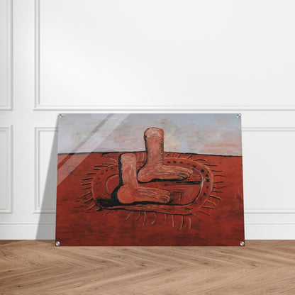 TWO FAT FEET - Philip Guston Acrylic Print - 70x100 cm / 28x40″ inches