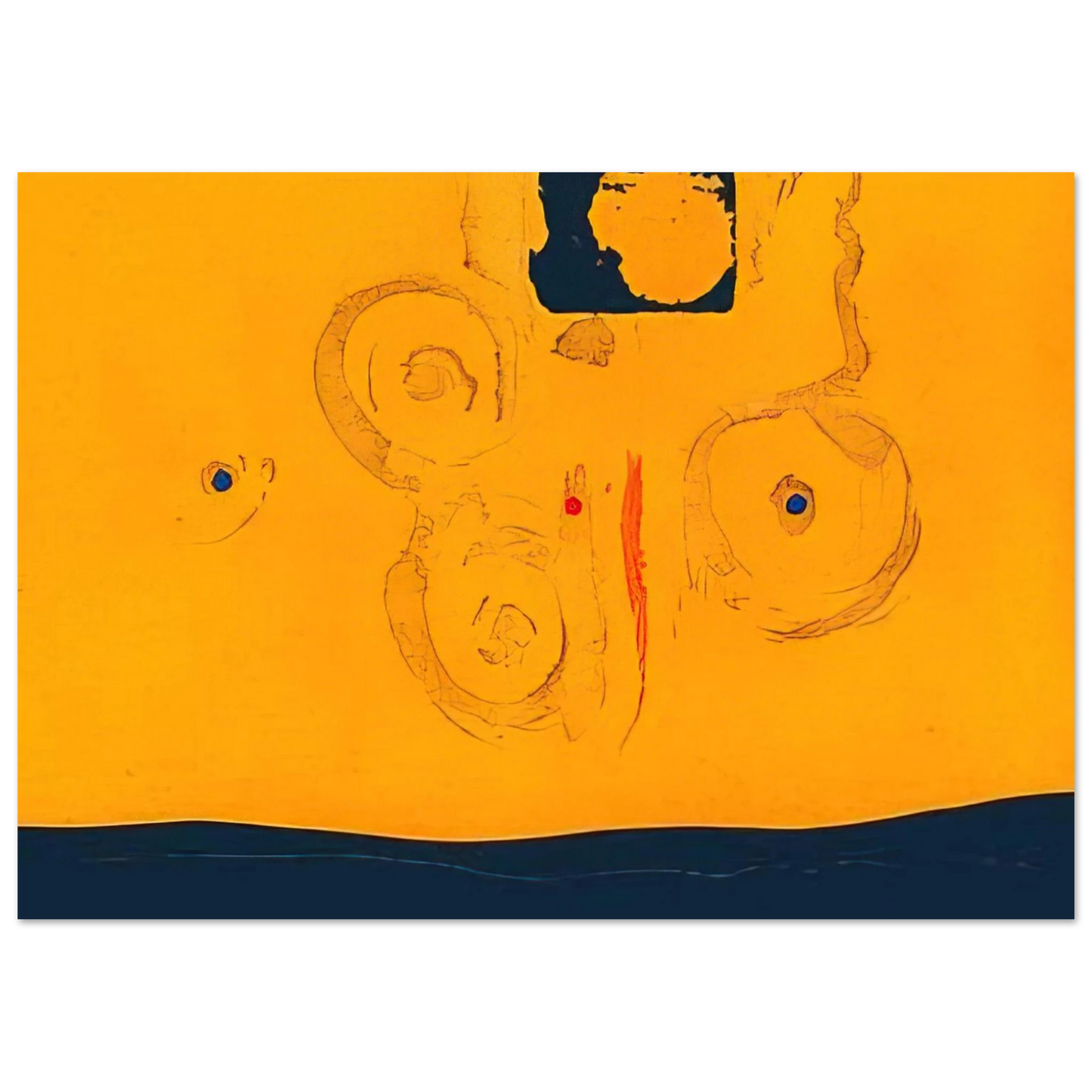 Helen Frankenthaler - Plaza Real - 1988 Wall art - 28x43  cm / XL (11x17 inches) - Fine Art Poster-canvas - -