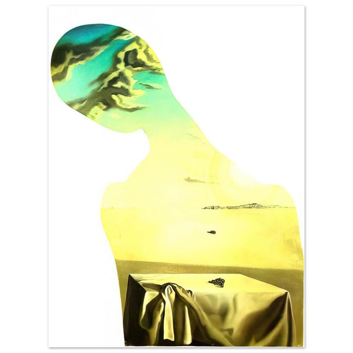 Salvador Dali - COUPLE WITH CLOUDS IN THEIR HEADS WOMAN  75x100 cm / 30x40inches Fine Art Poster