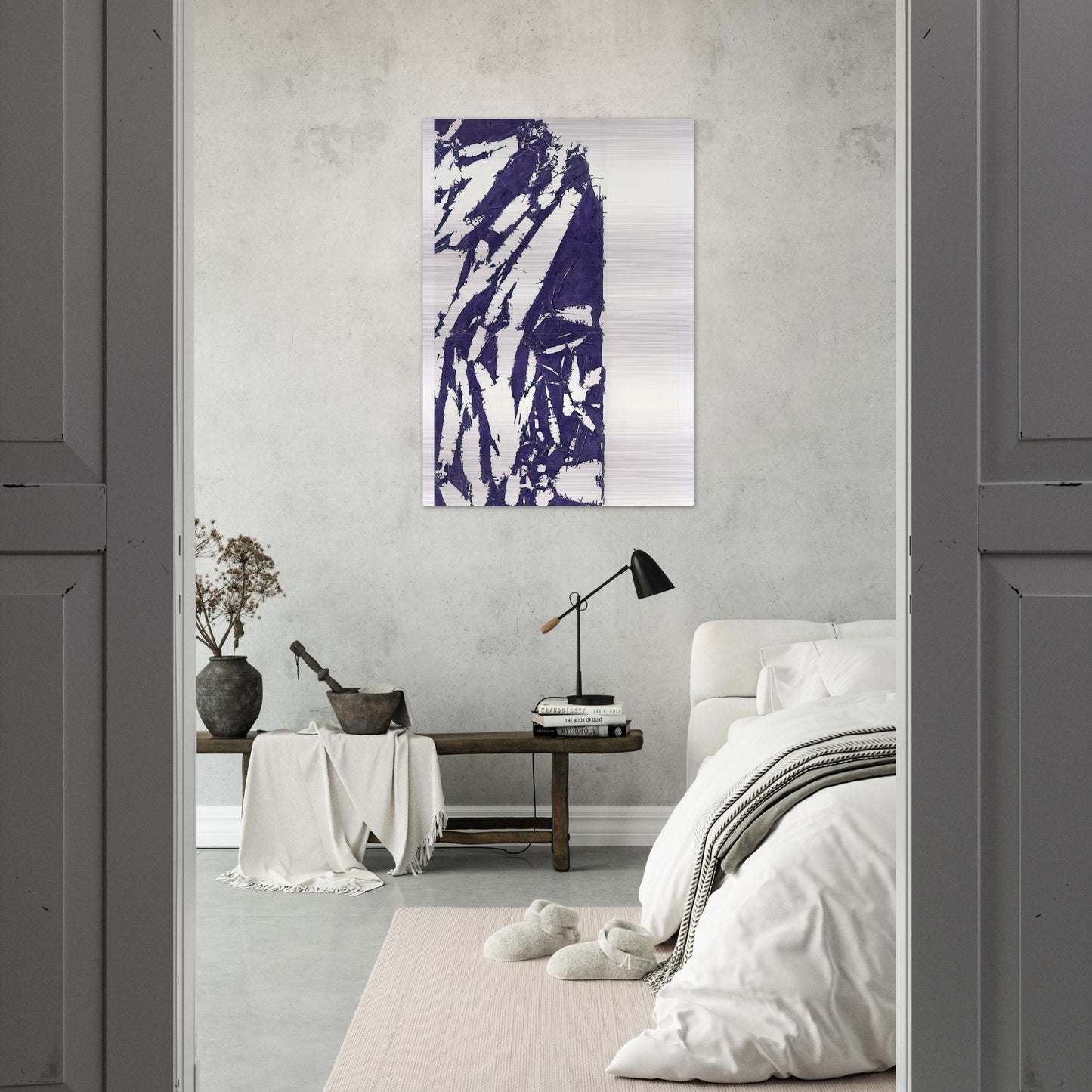 Laissée - 1995 - Simon Hantai Brushed Aluminum Print - 70x100 cm / 28x40 inches | Simon Hantai Aluminum Print | Simon Hantai Prints