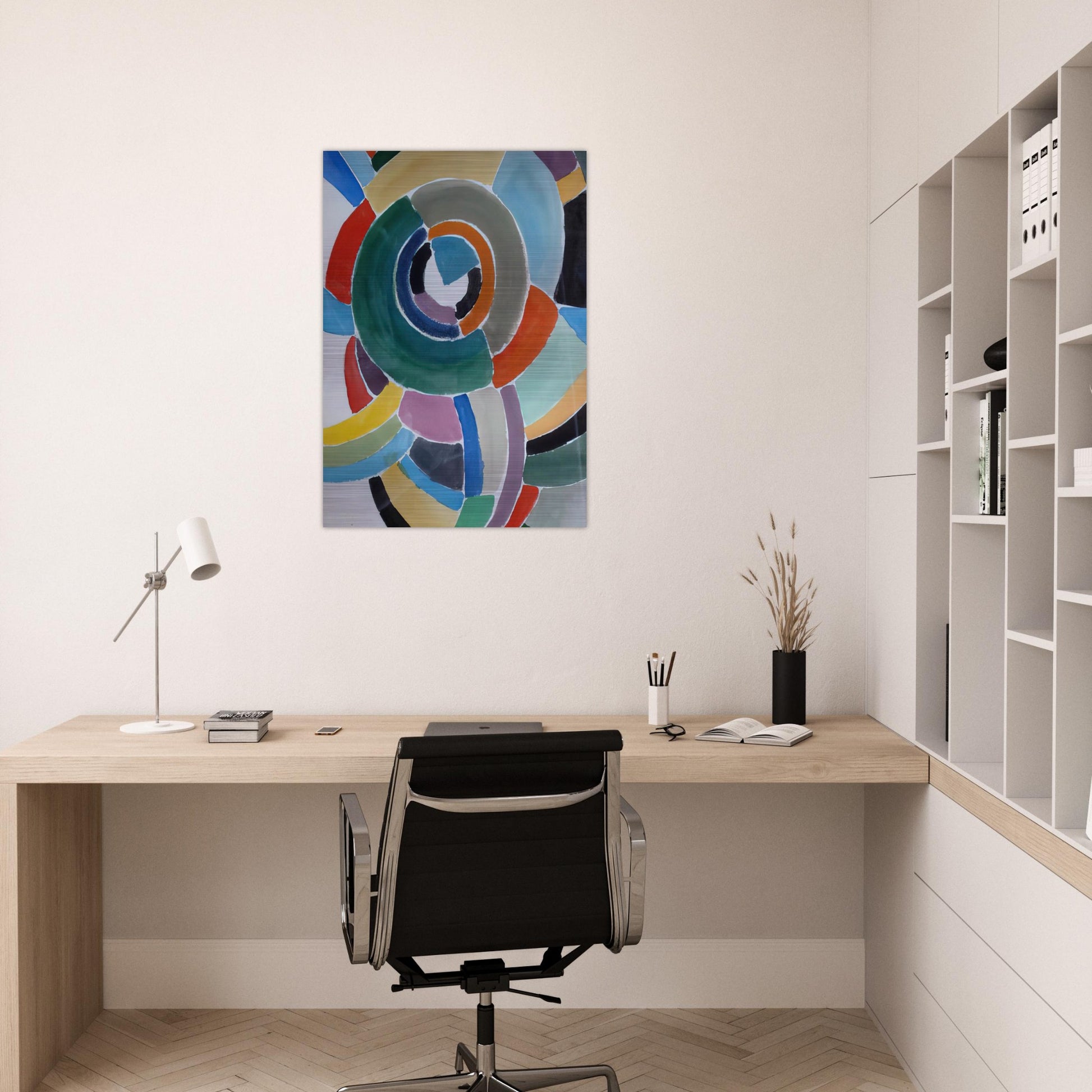 ORFIZME - Sonia Delaunay Brushed Aluminum Print - 70x100 cm / 28x40 inches | Sonia Delaunay Aluminum Print | Sonia Delaunay Prints