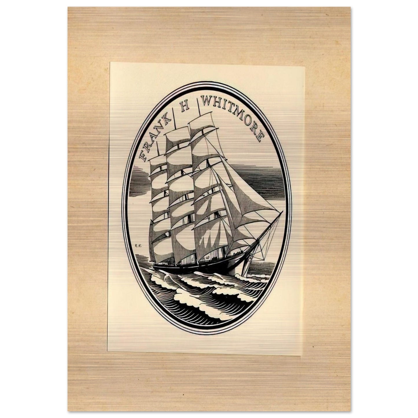 Illustration to Frank H. Whitmore - Rockwell Kent Brushed Aluminum Print - 70x100 cm / 28x40 inches | Rockwell Kent Aluminum Print | Rockwell Kent Prints