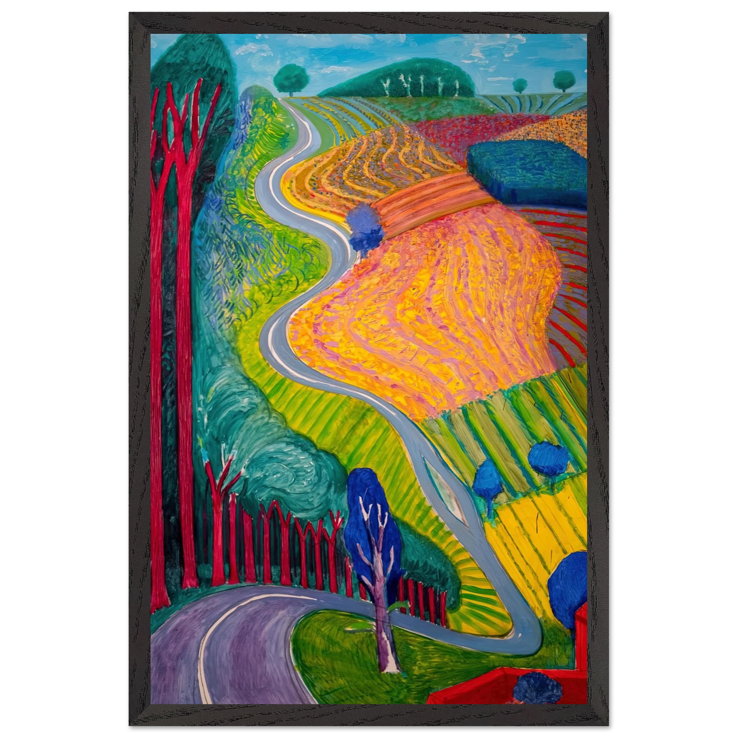 David Hockney - David Hockney Wall art - 50x70 cm / 20x28 inches - Fine Art Poster-canvas - -