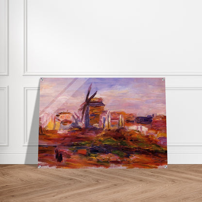 Windmill - Pierre-Auguste Renoir Acrylic Print - 70x100 cm / 28x40″ inches | Pierre-Auguste Renoir Wall Art | Pierre-Auguste Renoir Prints