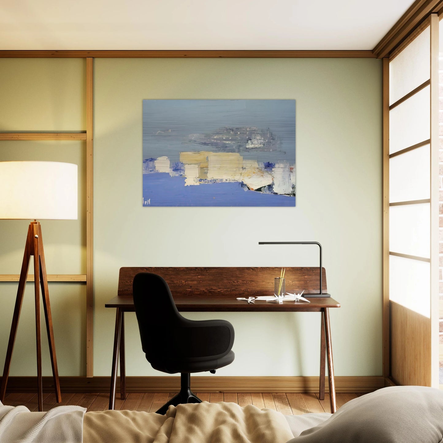 Paysage méditerranéen - Art Informel - Nicolas de Stael Brushed Aluminum Print - 70x100 cm / 28x40 inches | Nicolas de Stael Aluminum Print | Nicolas de Stael Prints