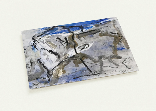 GE-11 - 1997 By Emil Schumacher Pack of 10 Post Cards | Emil Schumacher Post Cards | A6 (10.5 x 14.8 cm) - 4.1 x 5.8 inches