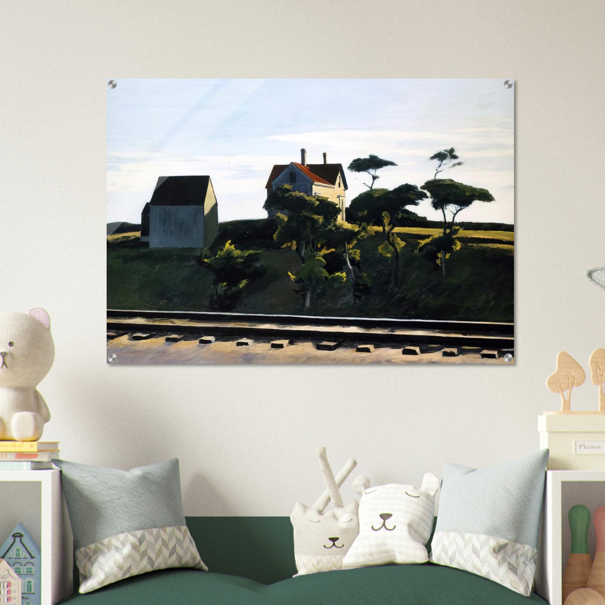 New York, New Haven and Hartford - Edward Hopper Acrylic Print - 70x100 cm / 28x40″ inches