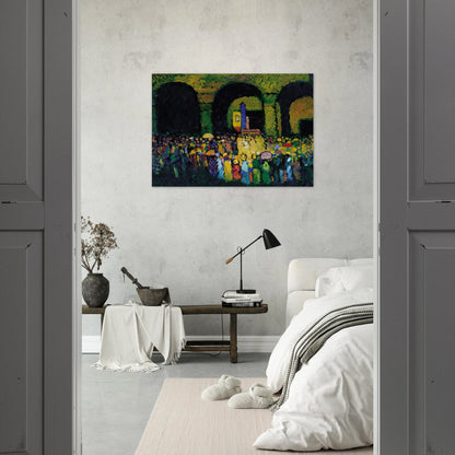 THE LUDWIGSKIRCHE IN MUNICH 1908 - Wassily Kandinsky Brushed Aluminum Print - 70x100 cm / 28x40 inches | Wassily Kandinsky Aluminum Print | Wassily Kandinsky Prints