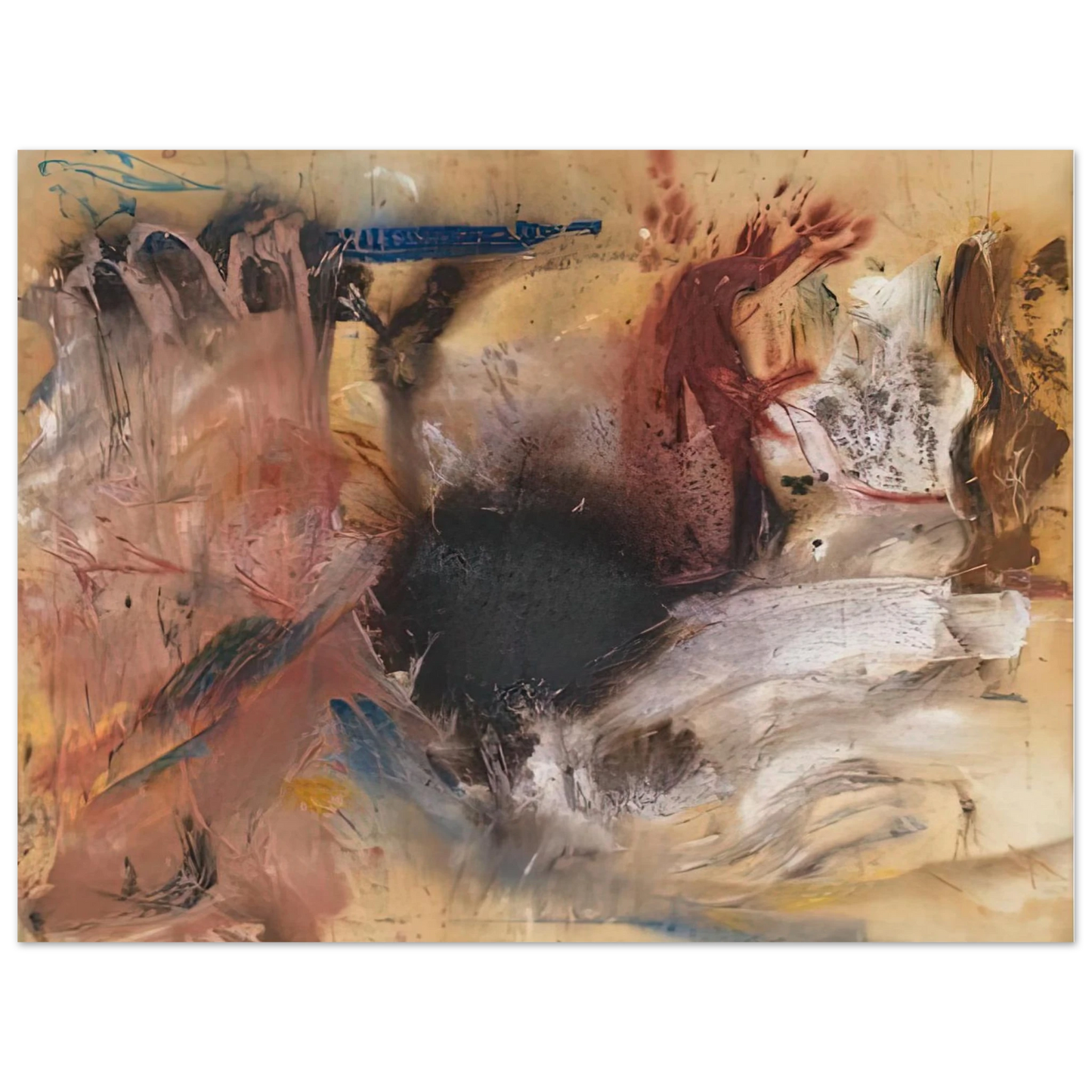 Helen Frankenthaler - Sun Spot, 1954- Wall Art - 60x80 cm / 24x32 inches - Fine Art Poster-canvas - -