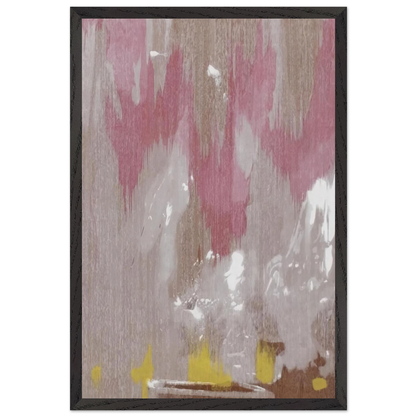 Helen Frankenthaler - Tales of Genji IV - 1998 Wall art - 15x20 cm / 6x8 inches - Premium Wooden Framed Poster With Fine Art Paper-canvas - White frame