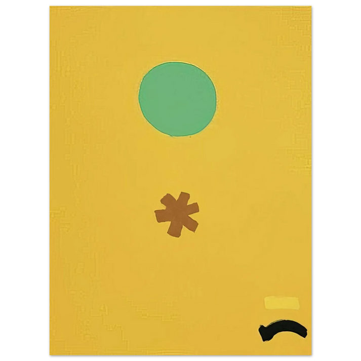 Adolph Gottlieb - Black Note - 1971  75x100 cm / 30x40inches Fine Art Poster