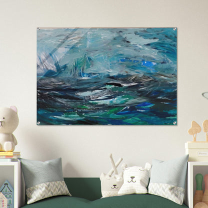 Abstract Sea - 1963 - Tove Jansson Acrylic Print - 70x100 cm / 28x40″ inches