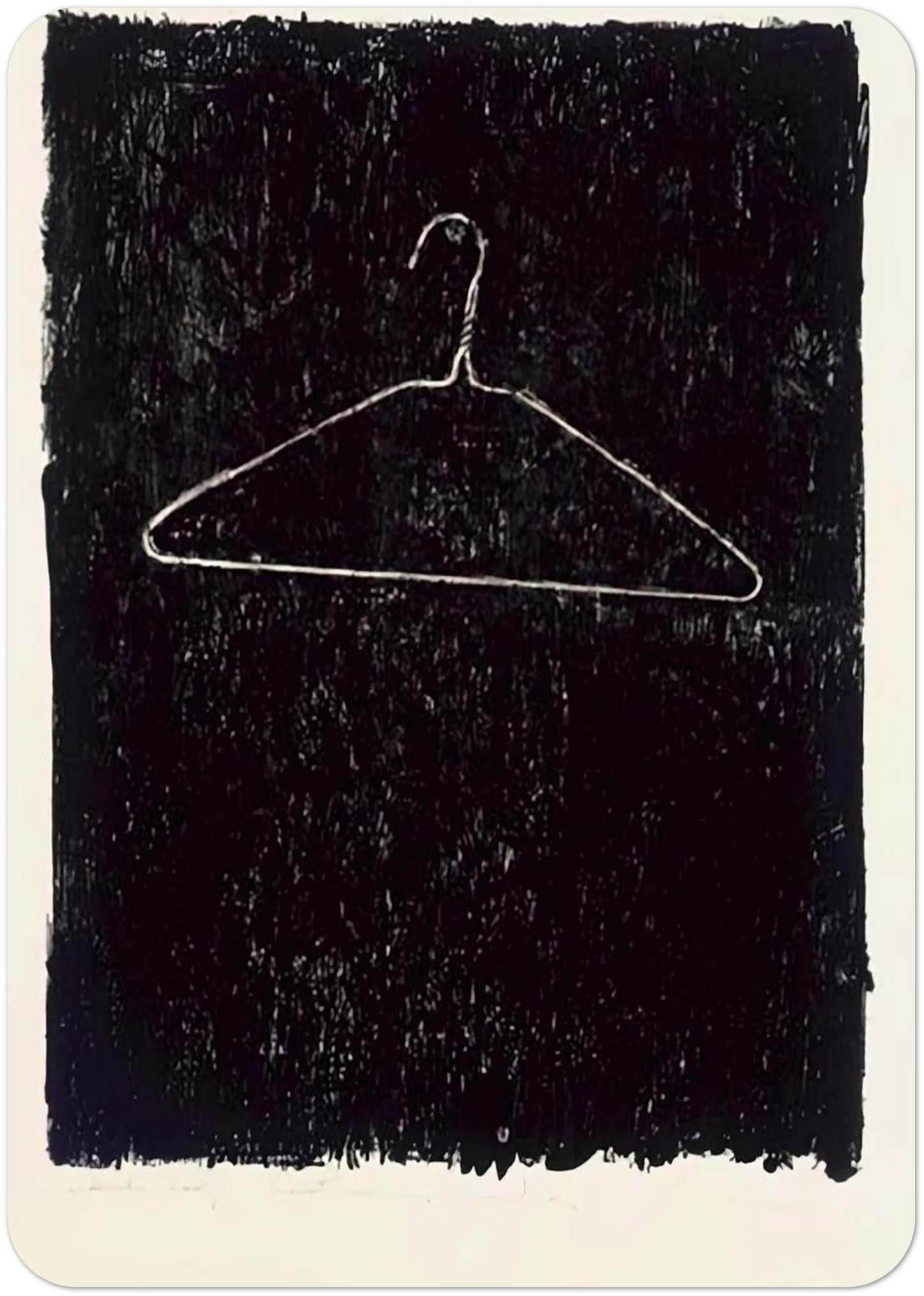 COAT HANGER II By Jasper Johns Pack of 10 Post Cards | Jasper Johns Post Cards | A6 (10.5 x 14.8 cm) - 4.1 x 5.8 inches