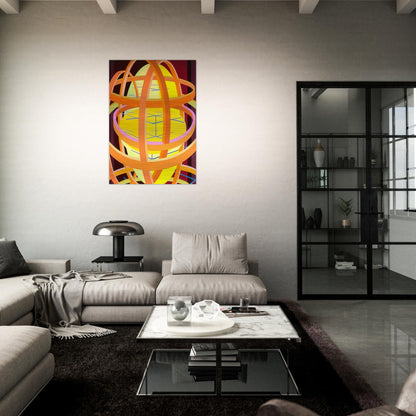 Trajans Edge II - Al Held Brushed Aluminum Print - 70x100 cm / 28x40 inches | Al Held Aluminum Print | Al Held Prints